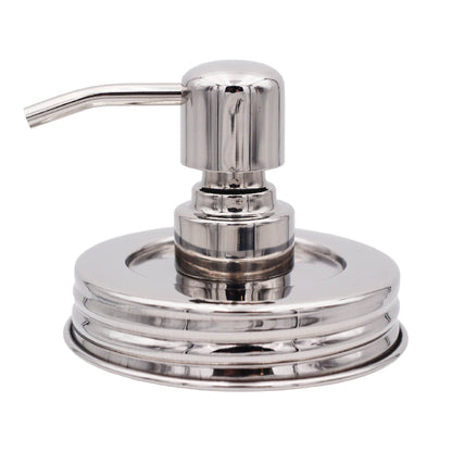Mirror / Chrome Soap Pump Dispensers for Mason Jars