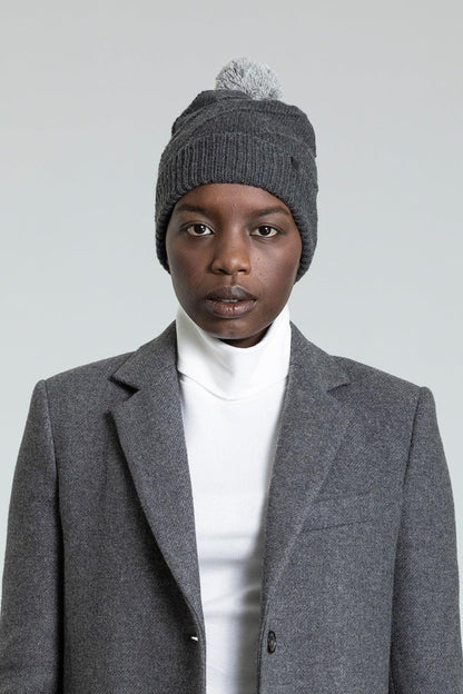 Merino Pom Pom Hat