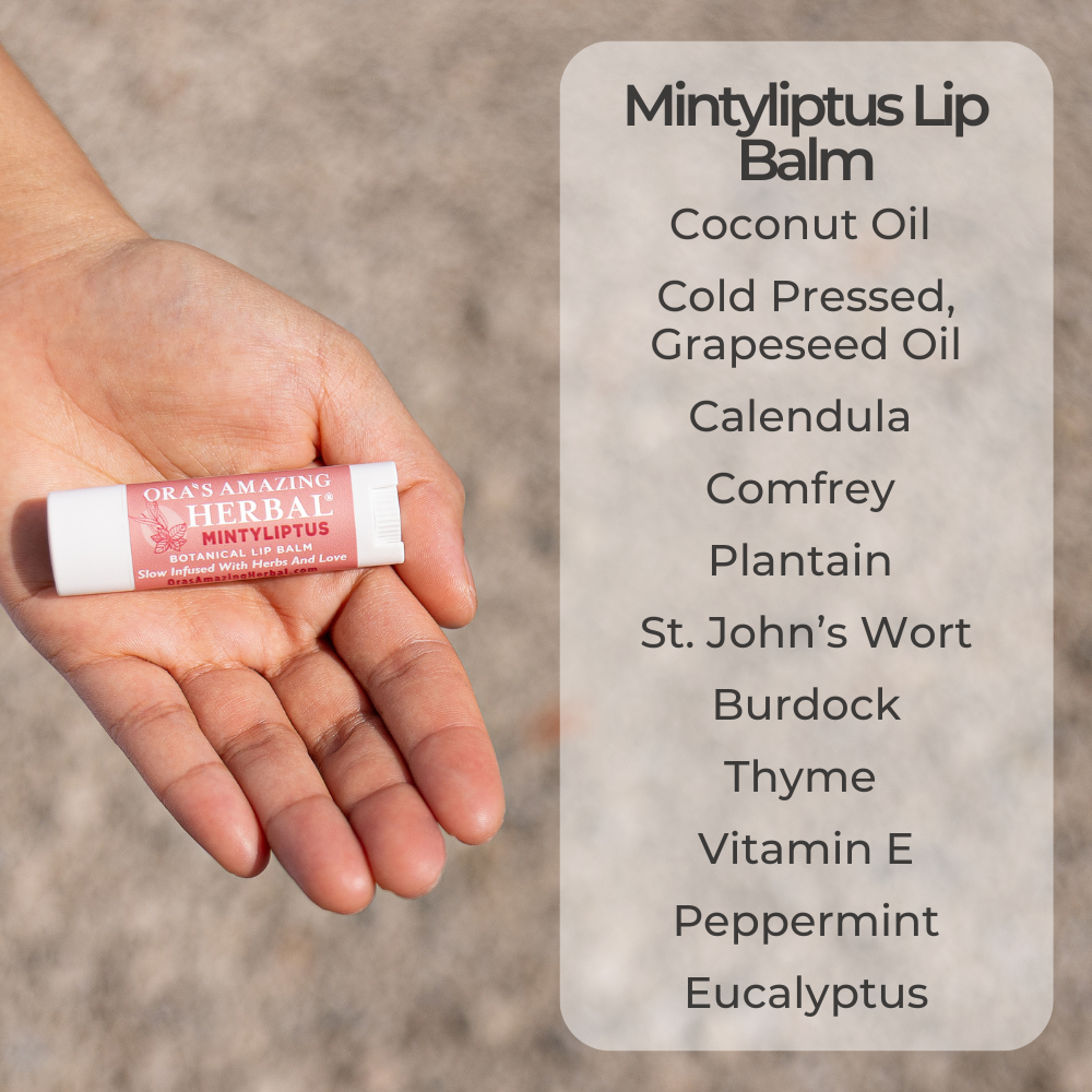 Natural Lip Balm 3 Pack, Vanilla, Earl Grey, Mintyliptus