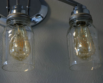 Hand-Cut Open Bottom Mason Jars for DIY Lighting, Pendants, & Crafts
