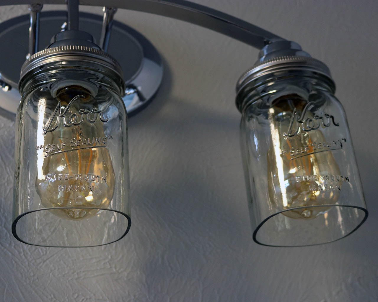 Hand-Cut Open Bottom Mason Jars for DIY Lighting, Pendants, & Crafts