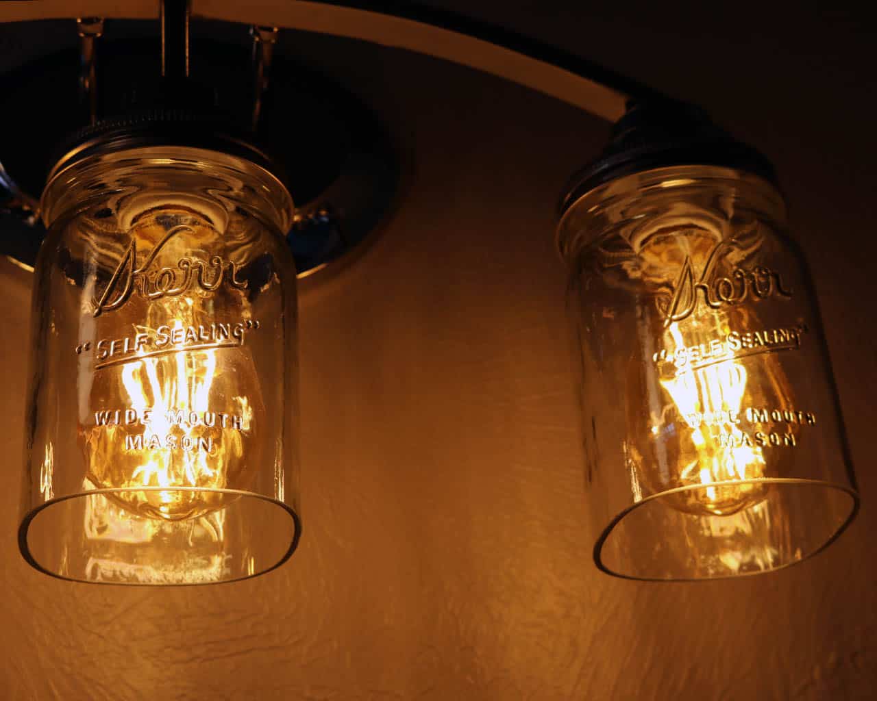 Hand-Cut Open Bottom Mason Jars for DIY Lighting, Pendants, & Crafts