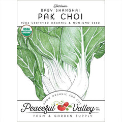 Pak Choi  Baby Shanghai Greens Seeds (Organic)