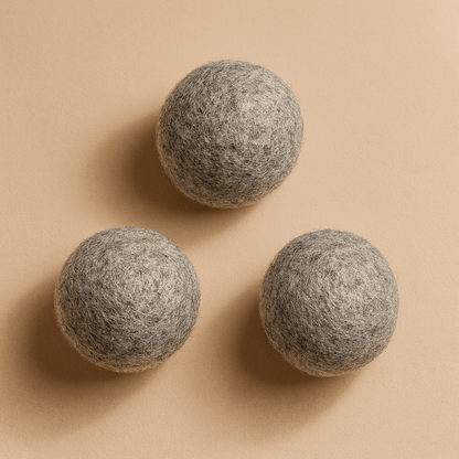 Organic Wool Dryer Balls 3-Pack