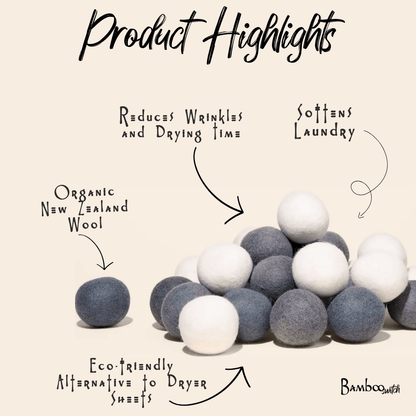 Wool Dryer Balls | Set of 6