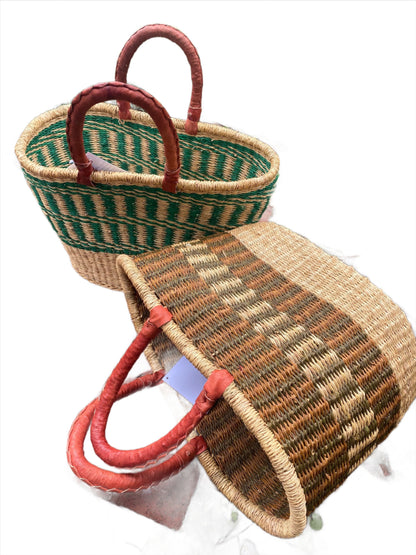 African Bolga Basket for Shopping