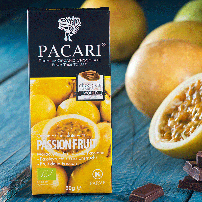 Passion Fruit Organic Chocolate Bar