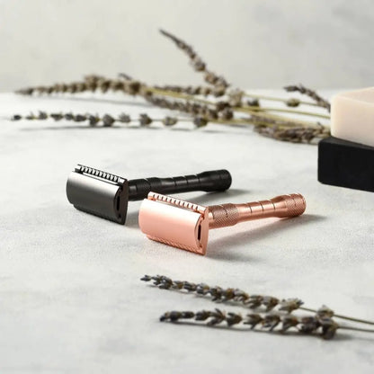 Reusable Safety Razors - Rose Gold or Black