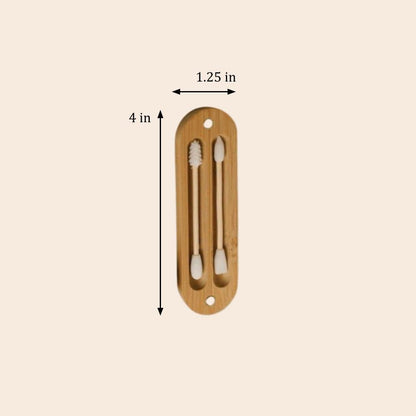 Reusable Bamboo Ear Swabs with Case
