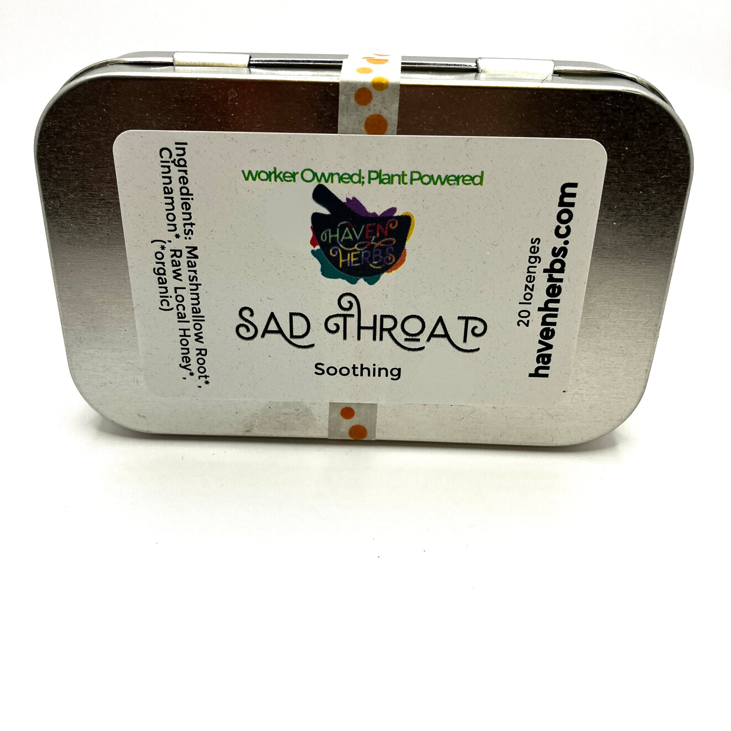 Sad Throat Lozenges by Haven Herbs.
