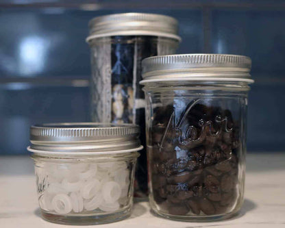 Metal Storage Lids for Mason Jars (6 Pack)