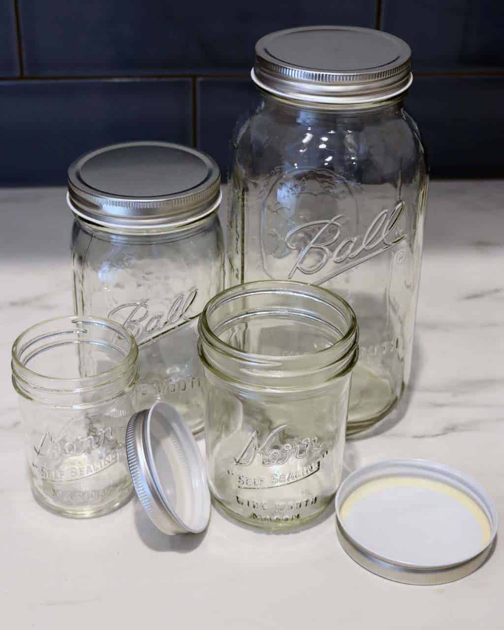 Metal Storage Lids for Mason Jars (6 Pack)