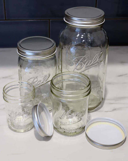 Metal Storage Lids for Mason Jars (6 Pack)
