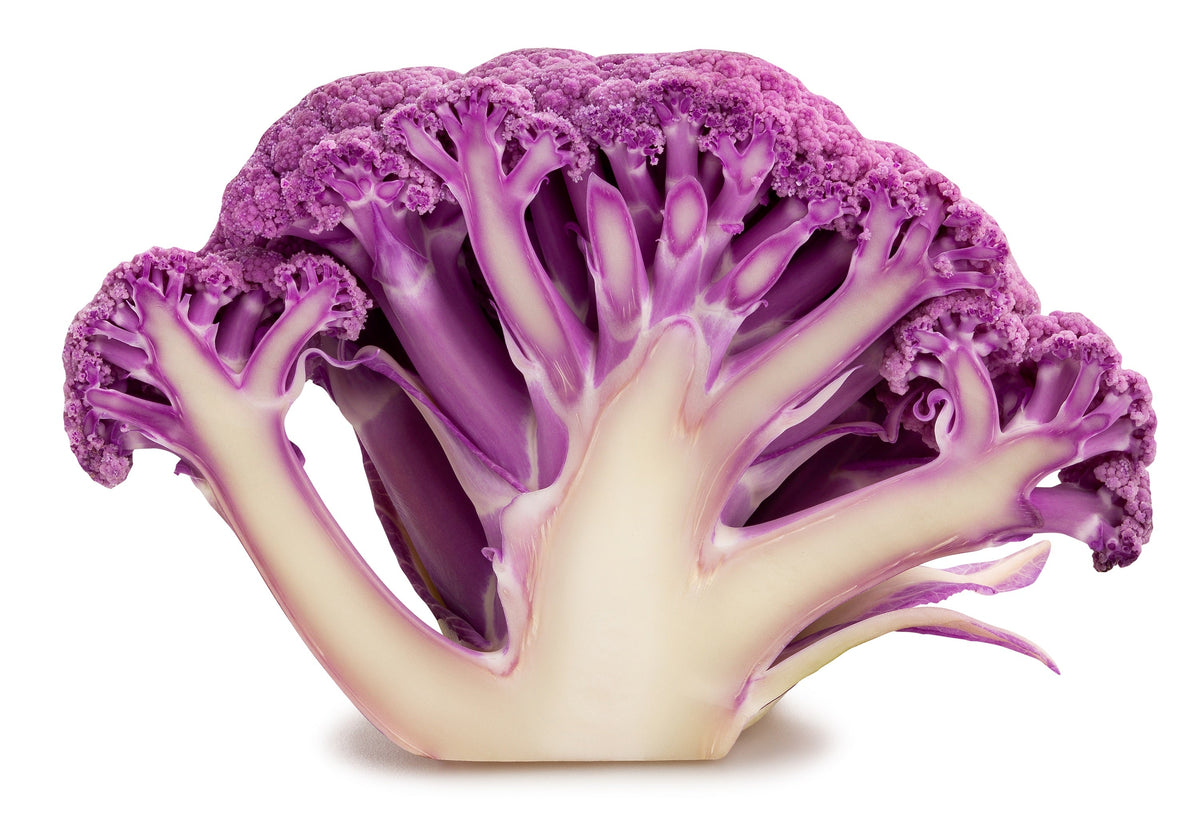 25 PURPLE CAULIFLOWER Violet Queen Brassica Oleracea Botrytis Vegetable Seeds