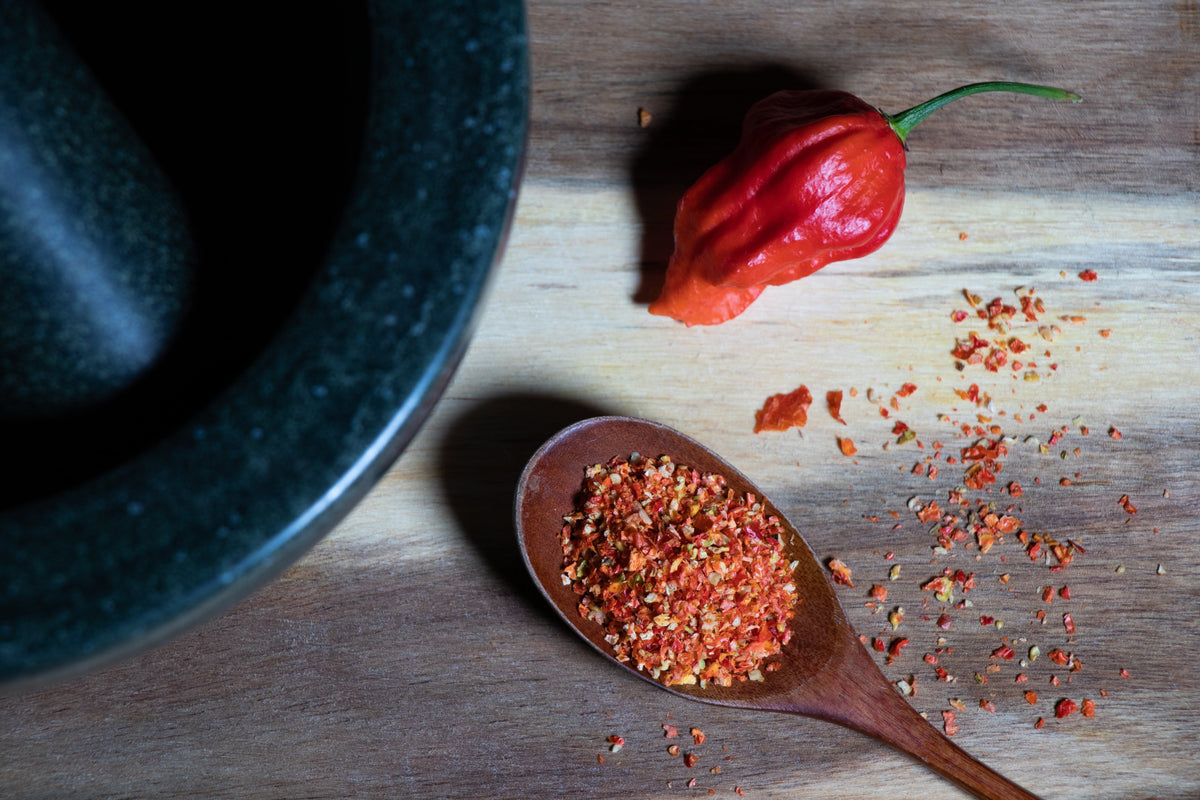 Ghost Pepper (Bhut Jolokia) (Capsicum chinense) Seeds – 20 ct