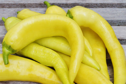 200 HEIRLOOM BANANA Pepper Sweet Yellow Hungarian Capsicum Annuum Vegetable Seed