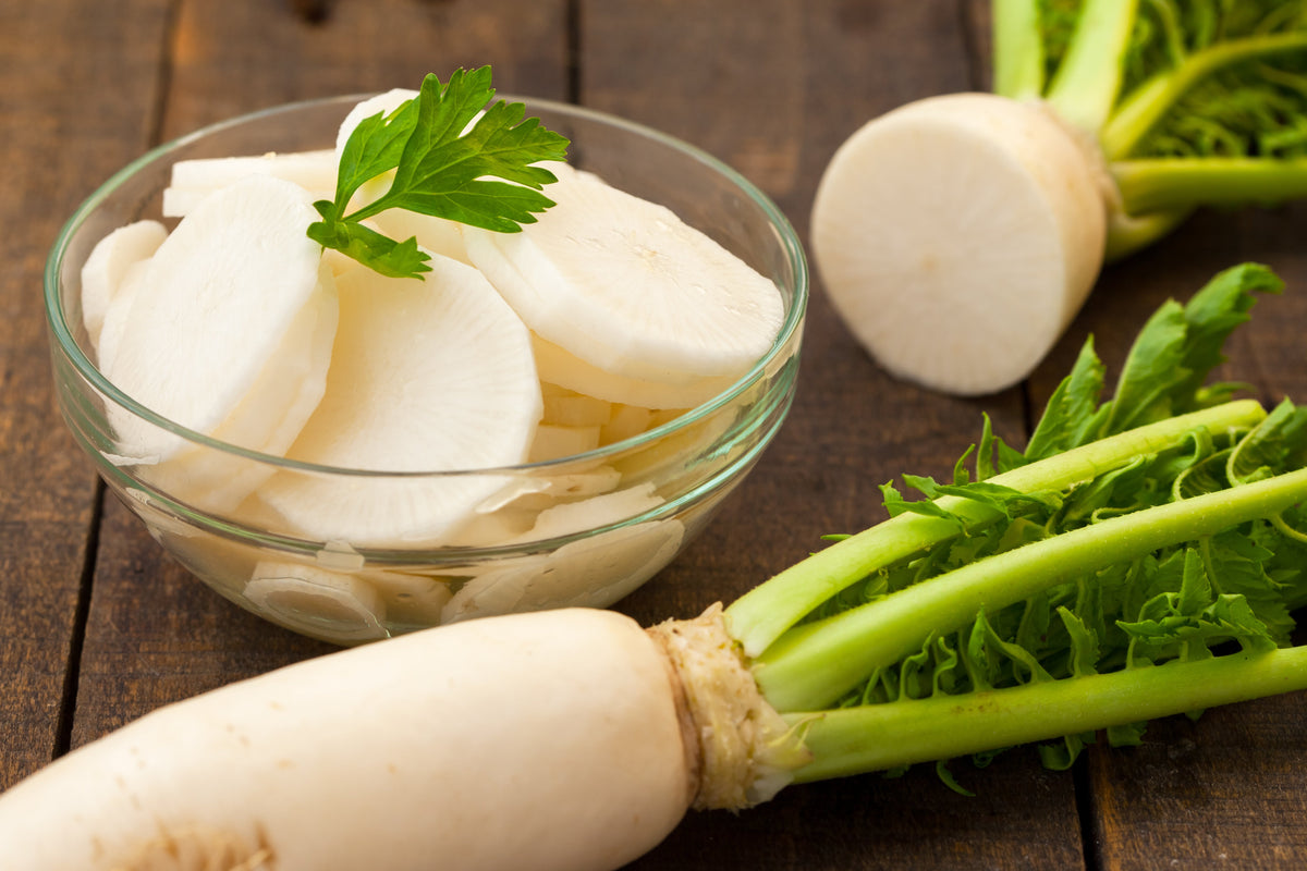 White Icicle Radish (Raphanus sativus) Seeds – 1,250 ct