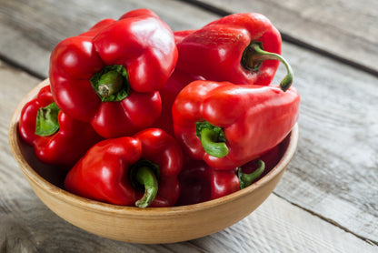 150 Big Red Bell Pepper (Capsicum Annuum) Seeds