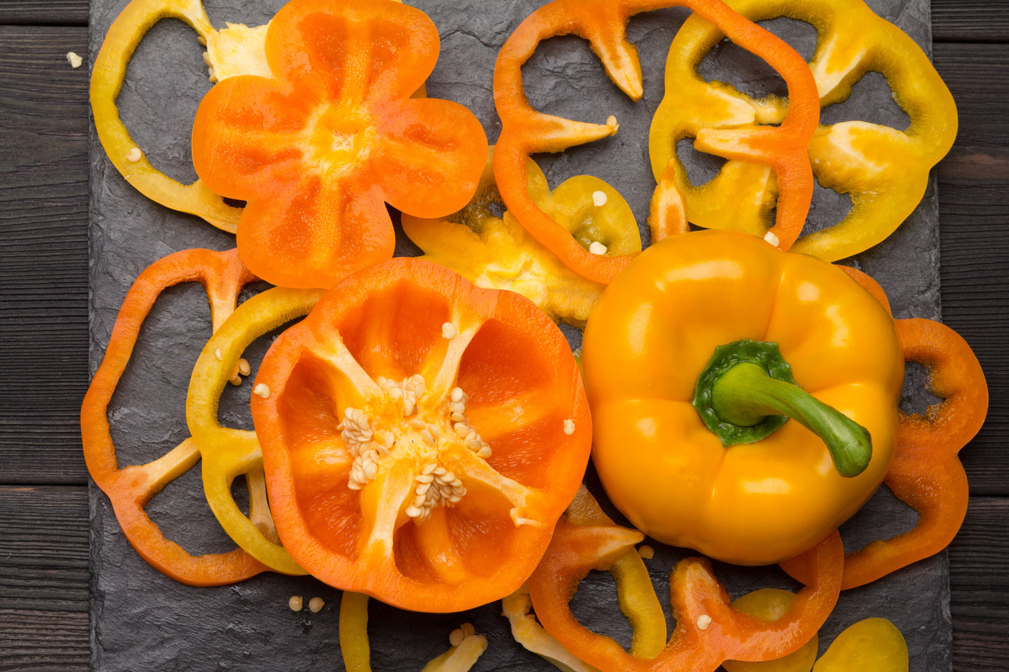 50 Orange Sun Bell Pepper (Capsicum Annuum) Seeds