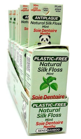 100%-Plastic Free Silk Dental Floss (3 flavors)