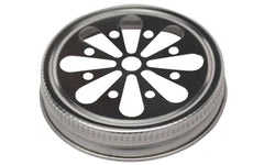 Daisy Cut Stainless Steel Lid for Mason Jars