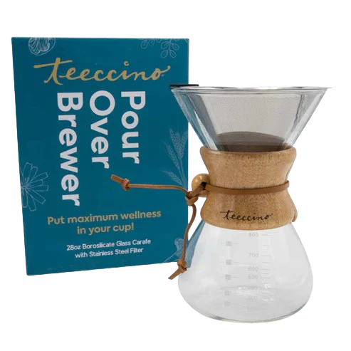 Glass Pour Over Coffee and Tea Brewer