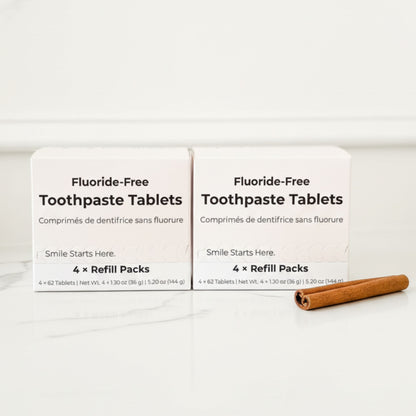 Fluoride-Free Cinnamon Toothpaste Tablets — 4 Months