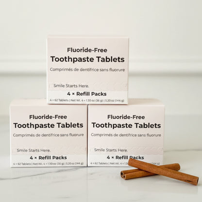 Fluoride-Free Cinnamon Toothpaste Tablets — 4 Months
