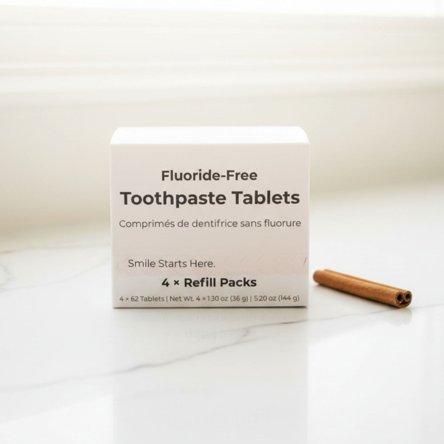 Fluoride-Free Cinnamon Toothpaste Tablets — 4 Months