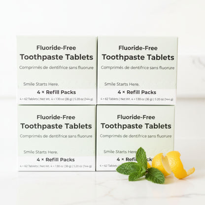 Fluoride-Free Yuzu Mint Toothpaste Tablets — 4 Months