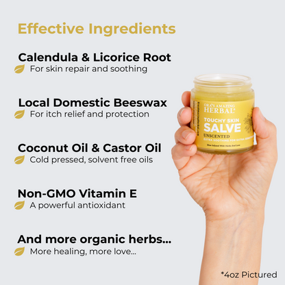 Touchy Skin Salve, Eczema Cream Ointment