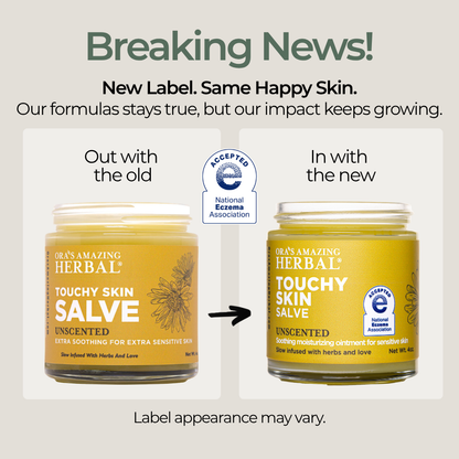 Touchy Skin Salve, Eczema Cream Ointment