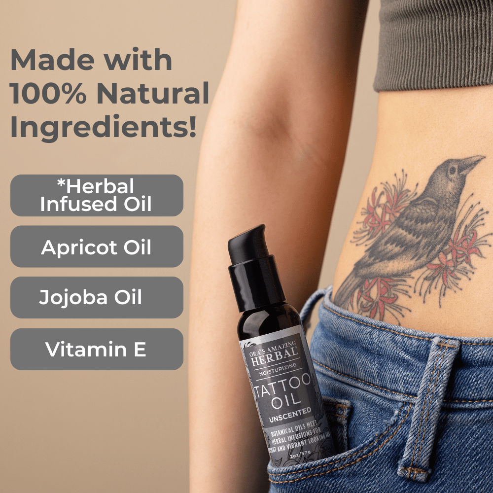 Tattoo Oil, Natural Tattoo Aftercare