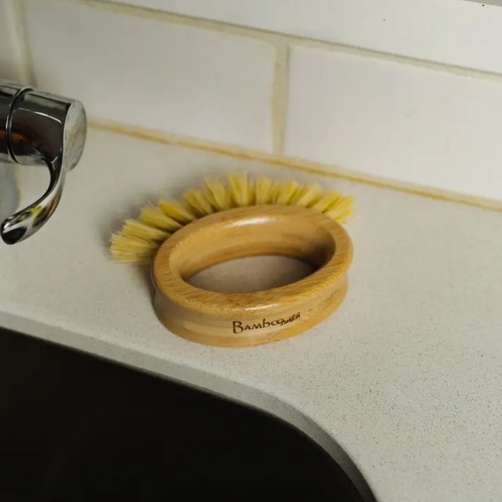 Bamboo Cleaning Brush | Oval