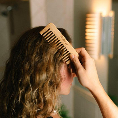 Bamboo Wide Tooth Comb | Flat Tips