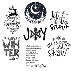 Winter Themed Laser Engraved Mason Jar Sleeves