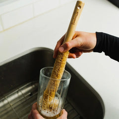 Bamboo Drink Ware Cleaning Brush XL | Straight