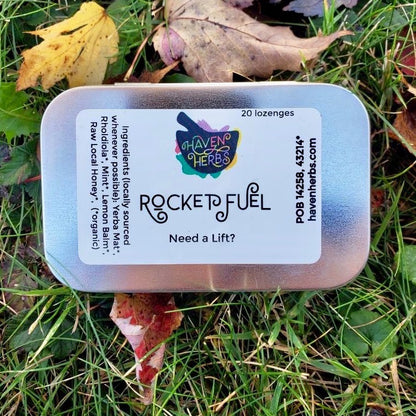 Rocket fuel by Haven Herbs. Pocket sized energy candy!