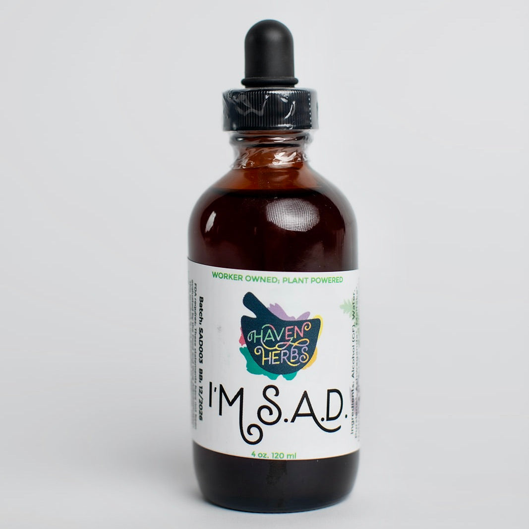 I'm S.A.D. by Haven Herbs Tincture for Seasonal Affective Disorder