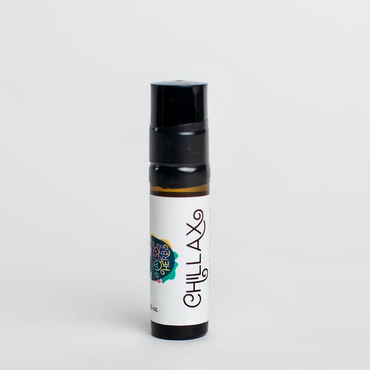 .33 oz roll-on of Chillax, on a white background.