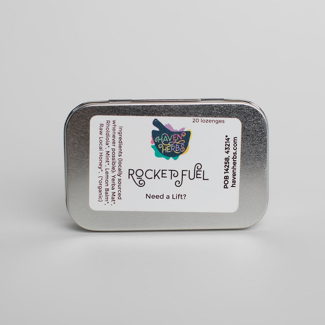 Rocket fuel by Haven Herbs. Pocket sized energy candy!