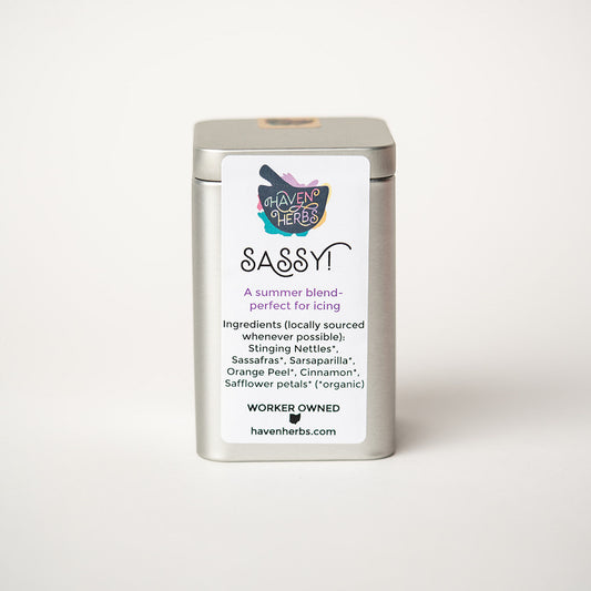 Sassy! an herbal tea by Haven Herbs